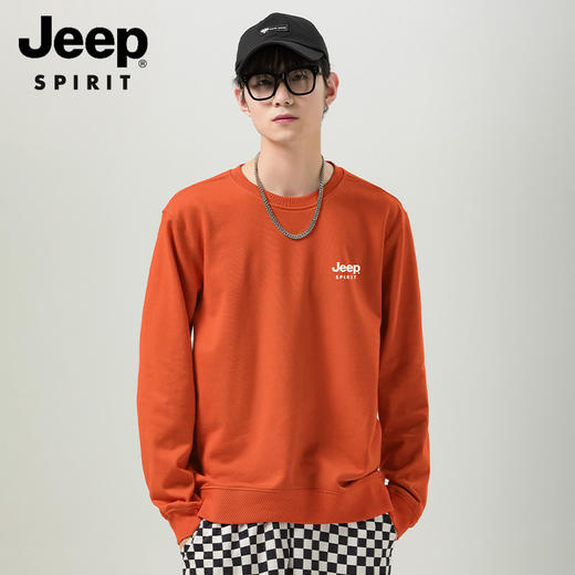 JEEP情侣款卫衣，男女同款百搭单品，8种经典色显白显气质，秋冬这样穿，时髦又保暖！ 商品图0