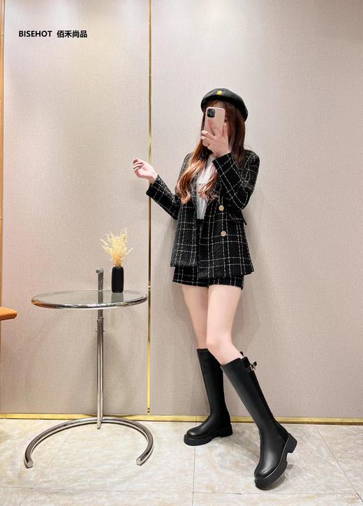 新品薄绒百搭显瘦高靴937B25538 商品图3