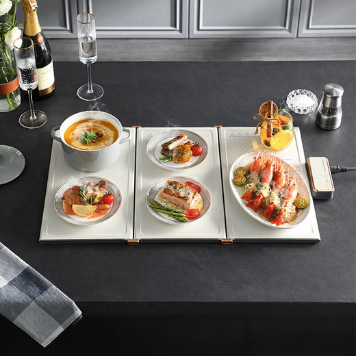 摩飞暖菜板可折叠饭菜板热菜板保温板家用餐桌暖菜垫MR8300 商品图1