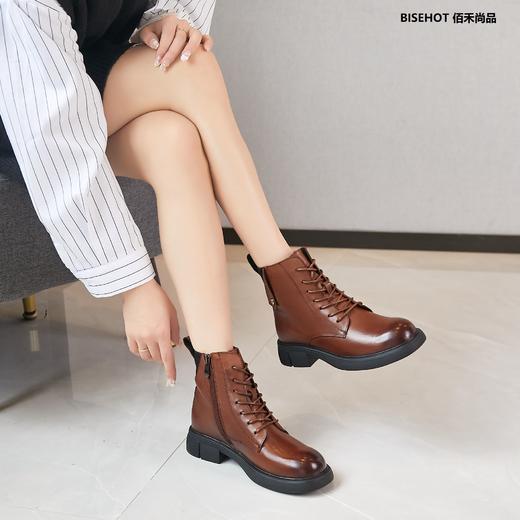 新品单层牛皮百搭时尚舒适马丁靴992B25602 商品图6
