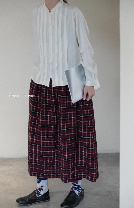 ECOLE DE CURIOSITES 条纹电力纺真丝衬衫 商品图3