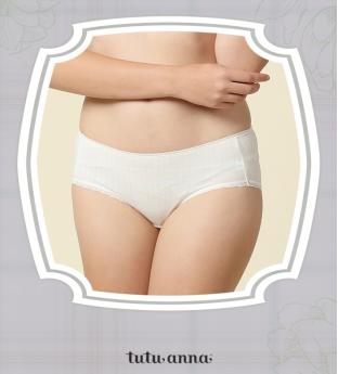 tutuanna  女士全棉灰色系5条组合装小裤 商品图1