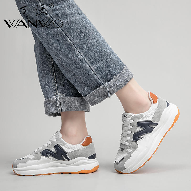 【复古时尚】万沃阿甘鞋简约休闲舒适百搭厚底增高加绒款偏小建议拍大一码！