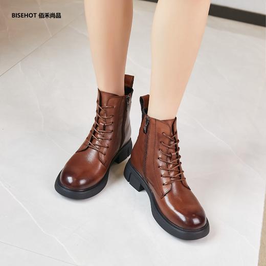 新品单层牛皮百搭时尚舒适马丁靴992B25602 商品图8
