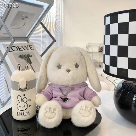 日本格沵GERM星愿兔毛绒斜挎保温杯200ML  AY 商品图4