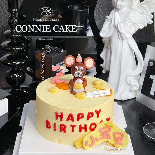 【1170】小老鼠翻糖蛋糕 商品图0