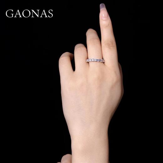 GAONAS高纳仕 新款百搭满钻排戒闪钻小巧精致首饰设计高级感珠宝 商品图1