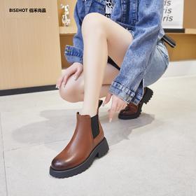 新品单层牛皮百搭时尚马丁靴992B25603