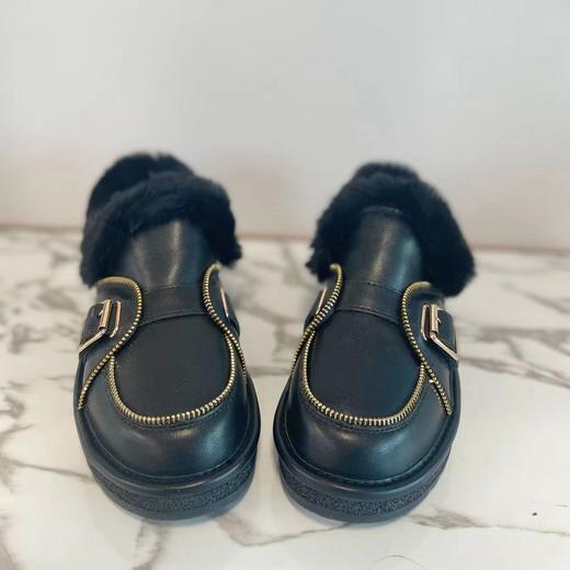 西村名物冬季新品二棉加毛豆豆鞋36411 商品图4