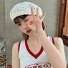 「8款配色」韩版针织镂空贝雷帽 薄款英伦复古画家南瓜八角帽子配饰 商品缩略图3