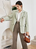 OLrain欧芮儿法式薄荷绿西装短外套女秋季2022新款名媛小香风上衣 商品缩略图3