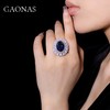 GAONAS高纳仕 重磅两用款蓝戒指吊坠高级感气质轻奢时尚珠宝首饰 商品缩略图3