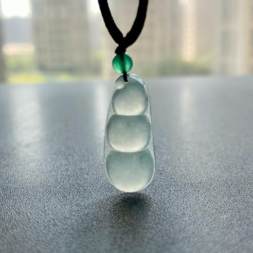 冰种飘花厚庄翡翠福豆 商品图8