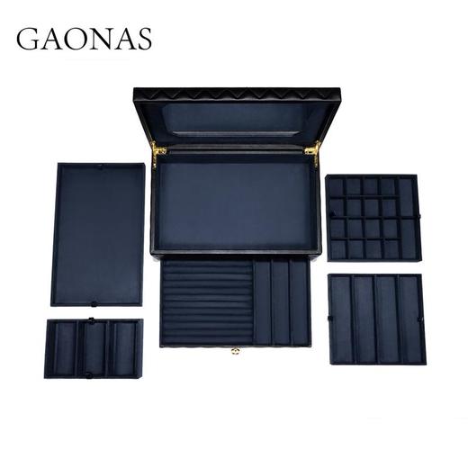 GAONAS高纳仕 首饰箱大容量收纳盒项链手链珠宝饰品盒子轻奢高级 商品图2