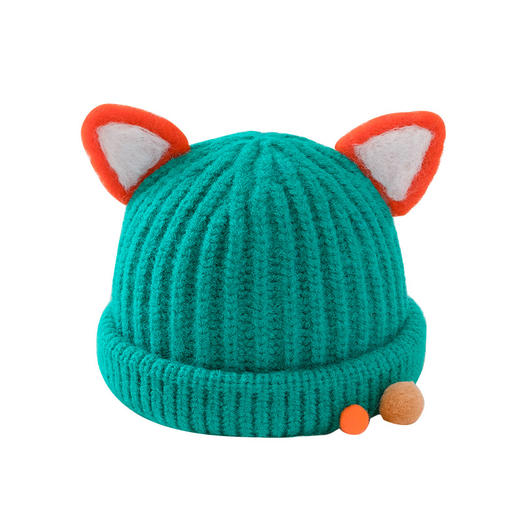 「9款配色！羊驼绒材质」冬季加厚动物眼睛小宝宝帽 男女童装卡通帽子 婴幼儿可爱毛线针织帽 商品图4