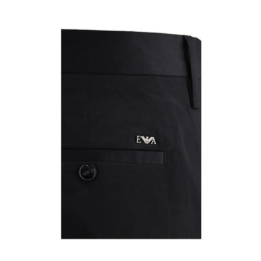 EMPORIO ARMANI 阿玛尼 男士棉质金属徽标休闲牛仔裤 黑色 8N1P15 1NJ7Z 0999 商品图3