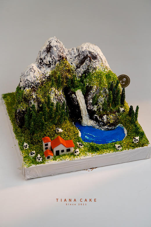 【立体红丝绒造型蛋糕】微景观蛋糕 一起看世界 商品图0