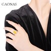 GAONAS高纳仕 百搭ins风小众轻奢风格百搭艳彩黄大戒指珠宝首饰 商品缩略图4