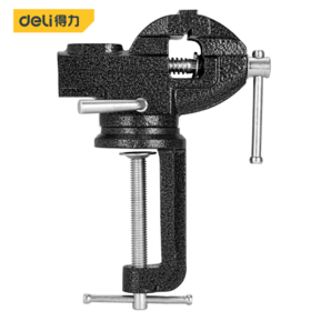 得力桌虎钳(黑)