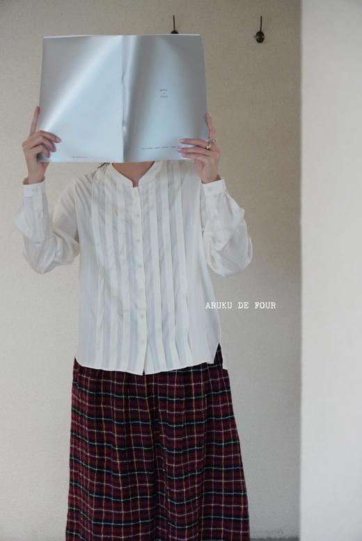 ECOLE DE CURIOSITES 条纹电力纺真丝衬衫 商品图1