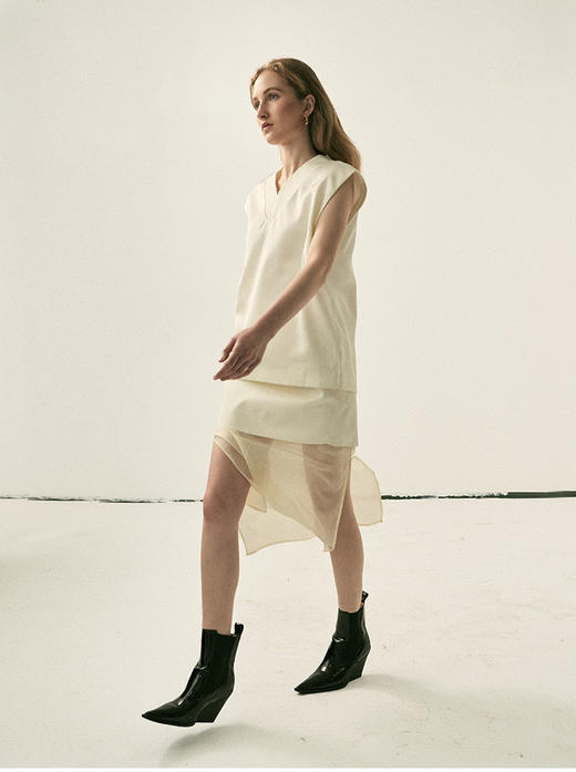 Viktoria Chan | AW22004 Josie stiff skirt [半身裙 粉 / 黑 / 白 ] 商品图1