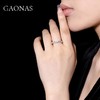 GAONAS高纳仕 新款百搭满钻排戒闪钻小巧精致首饰设计高级感珠宝 商品缩略图2