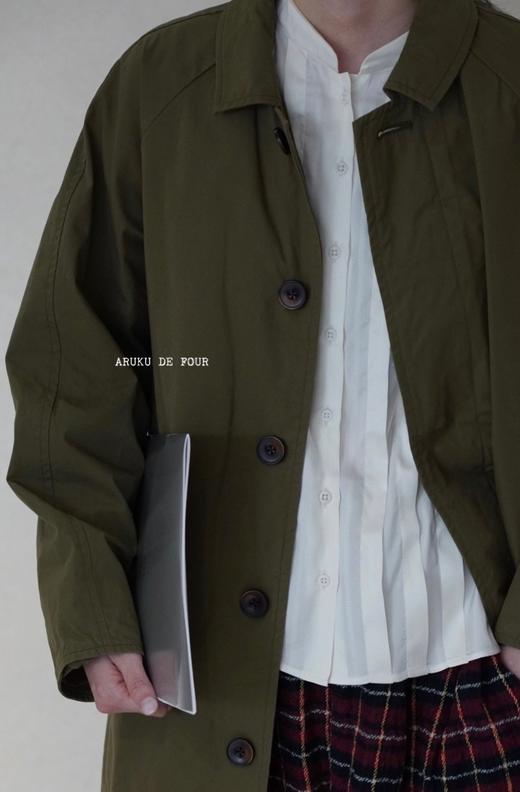 RINEN黑军绿风衣 商品图1