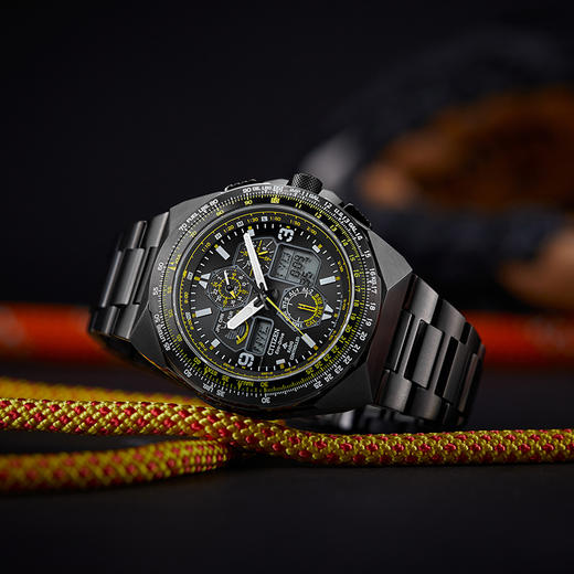 西铁城新品时尚运动光动能电波对时男表JY8127-59E 商品图5