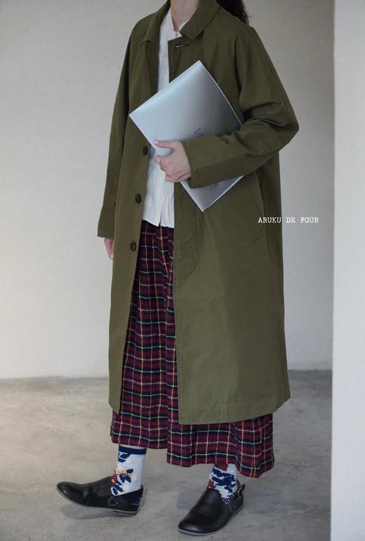 RINEN黑军绿风衣 商品图2