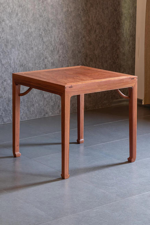 红桥红  家具严选  缅甸花梨（大果紫檀）【76 四面平 马蹄腿霸王枨方桌】 商品图3