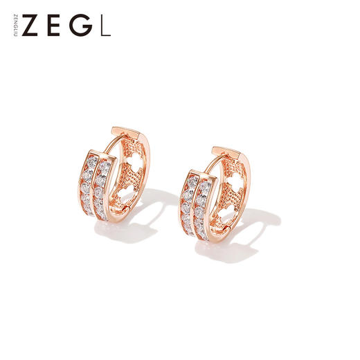 ZENGLIU高级感耳钉简约冷淡风耳圈女潮气质网红韩国耳扣耳环耳饰 商品图0