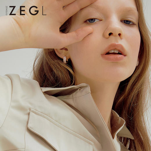 ZENGLIU高级感耳钉简约冷淡风耳圈女潮气质网红韩国耳扣耳环耳饰 商品图7