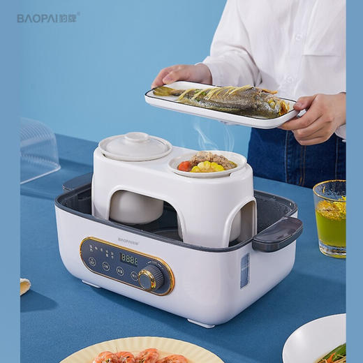 豹牌  极速电蒸锅 5L 多种模式自动烹饪  耐高温  BP-WD069 商品图4
