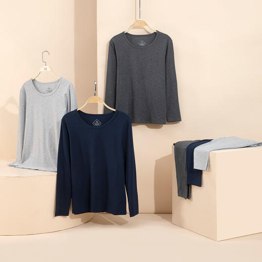 I'd爱帝男士抑菌优可丝黑技术蓄热保暖套装 商品图3