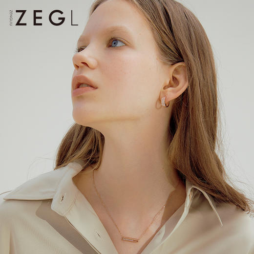ZENGLIU高级感耳钉简约冷淡风耳圈女潮气质网红韩国耳扣耳环耳饰 商品图5