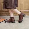 新品厚绒圆头百搭舒适牛皮矮靴933B25505 商品缩略图8