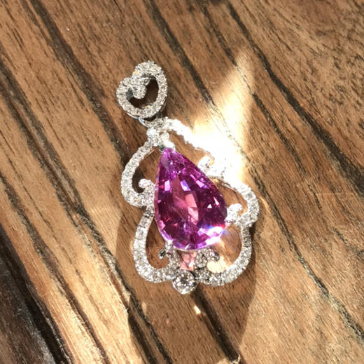 紫色蓝宝石水滴挂件〔浪〕 商品图5