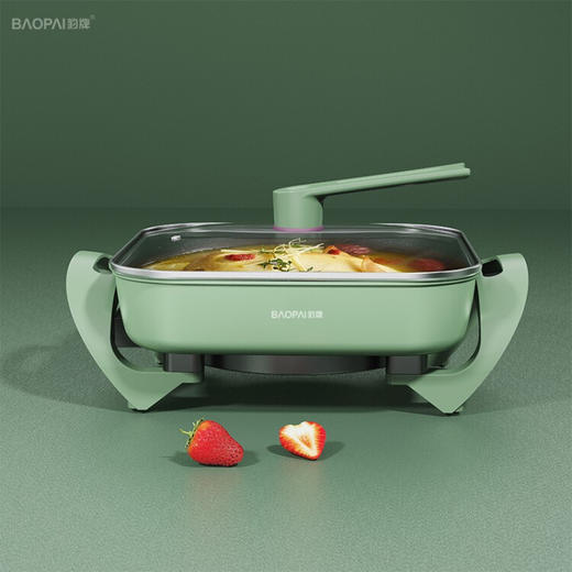 豹牌   多功能电火锅   4L 分离式温控旋钮调节  1500W 
 BP-WD332 商品图2