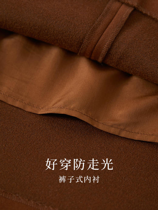 【129选3件，不退换】熙世界百褶短裙女秋冬新款学院风高腰显瘦加厚毛呢A字半身裙 商品图3