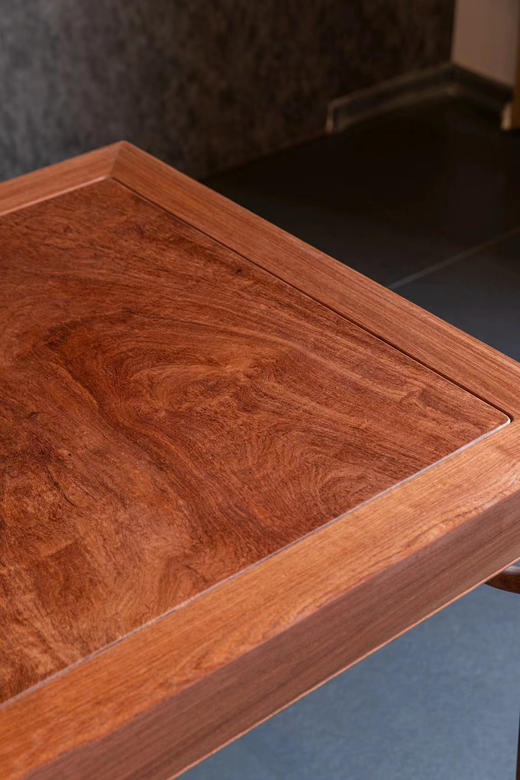 红桥红  家具严选  缅甸花梨（大果紫檀）【76 四面平 马蹄腿霸王枨方桌】 商品图4