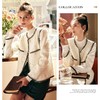 OLrain欧芮儿法式小香风短外套女秋季2023新款复古撞色粗花呢上衣 商品缩略图0