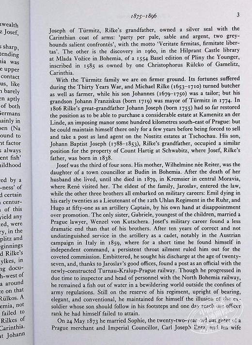 【中商原版】里尔克传 鸣响的杯子 豆瓣高分 英文原版 A Ringing Glass The Life of Rainer Maria Rilke Donald Prater 商品图6