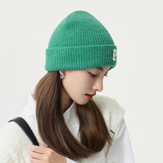 「12款配色」毛线帽子女秋冬季加厚保暖护耳针织帽日系学生秋冬冷帽配饰 商品图2