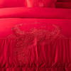 多喜爱 喜玫瑰婚庆新绒棉缎纹床上用品八件套 雀悦 cs 商品缩略图1