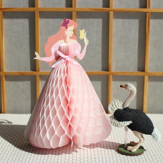 日本制/3D/迪士尼公主/立体贺卡/童话仙蒂/教师节/礼物/闺蜜告白/生日留言卡 商品图2