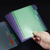 活页夹替芯配件分类索引纸B5五色隔页纸分段卡26孔PP塑料5色分类纸 商品缩略图3