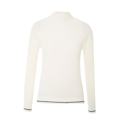 VIMAGE纬漫纪冬季新款100%山羊绒小立领套头纯色打底基础款修身针织衫V1801425 商品图11