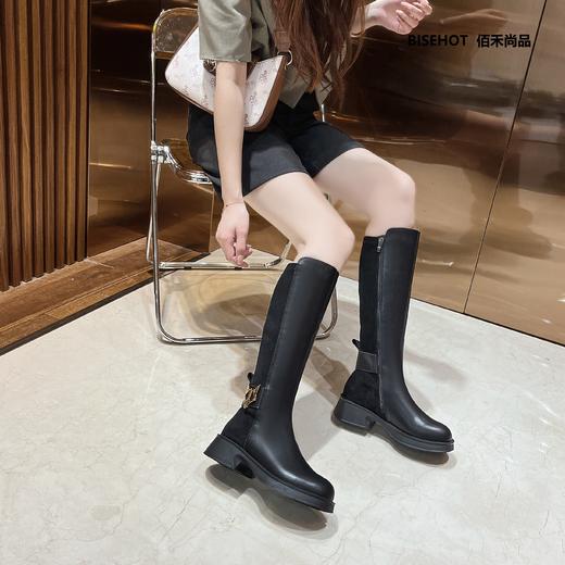 新品薄绒百搭舒适显瘦高靴937B25539 商品图3