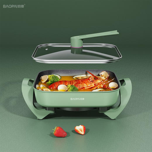 豹牌   多功能电火锅   4L 分离式温控旋钮调节  1500W 
 BP-WD332 商品图3
