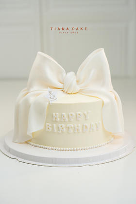 【翻糖款】白色蝴蝶结